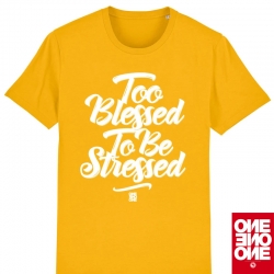 ONE ONE ONE Wear - Too blessed to be stressed - yellow
